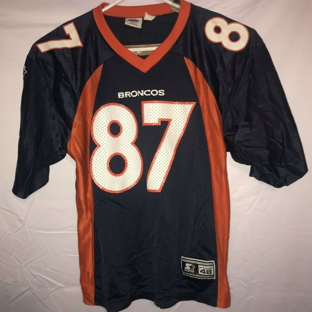 Vtg Denver Broncos #87 Ed McCaffrey 1995 size 48/L